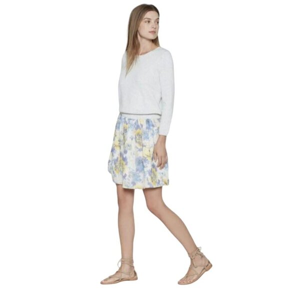 Joie Dessa Silk Cotton Layered Floral Mixed Media Sweater Dress Size S - Picture 6 of 10